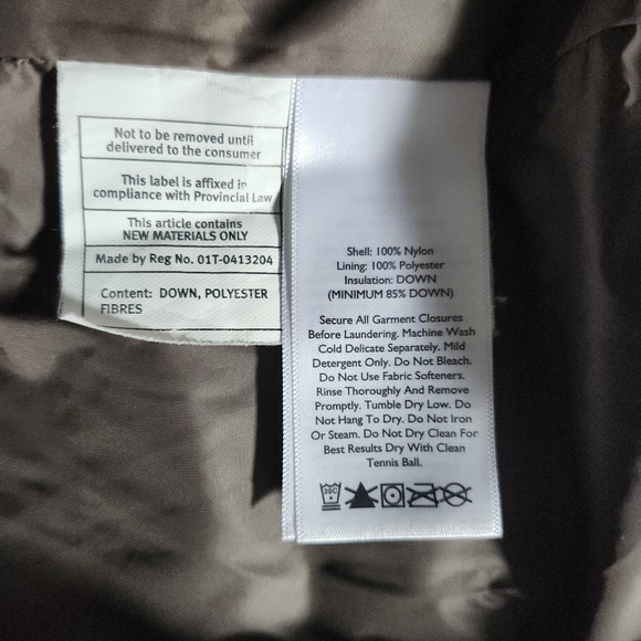 EDDIE BAUER MID LENGTH PUFFER DOWN ZIP HOODED JACKET BRONZE METALLIC WOMENS LG - Picture 9 of 16